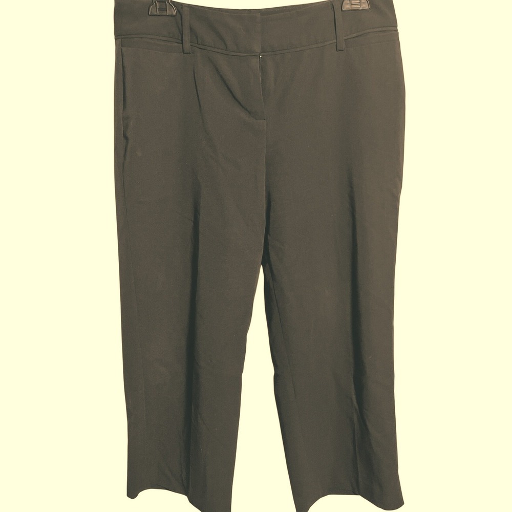 ❤️Larry Levine Olive Green Dress Pants Career Trousers Casual Women's Size 10
